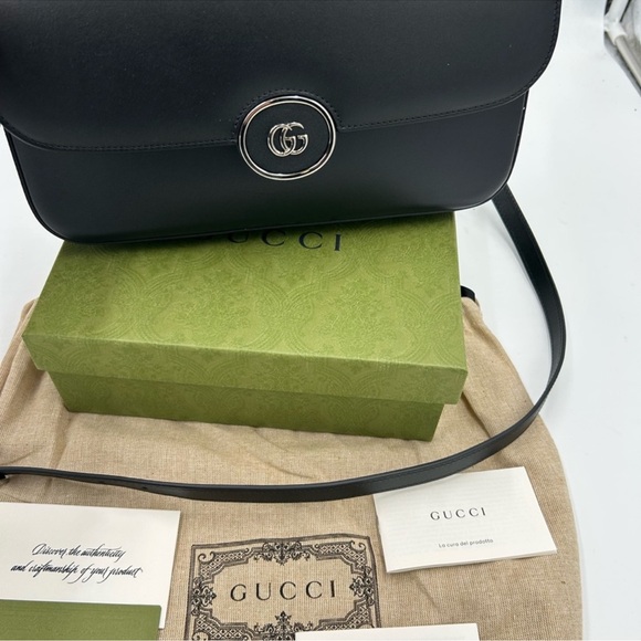 Women’s Gucci calf Skin GG shoulder bag detachable strap made in Italy - Picture 2 of 16